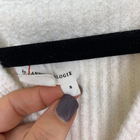 Anthropologie Cotton Blend Hooded Sweater - Picture 5 of 11